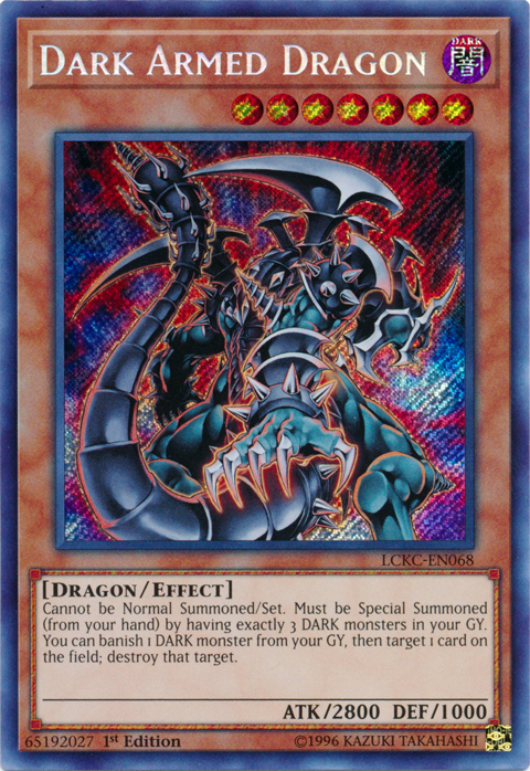 Dark Armed Dragon [LCKC-EN068] Secret Rare | Arkham Games and Comics