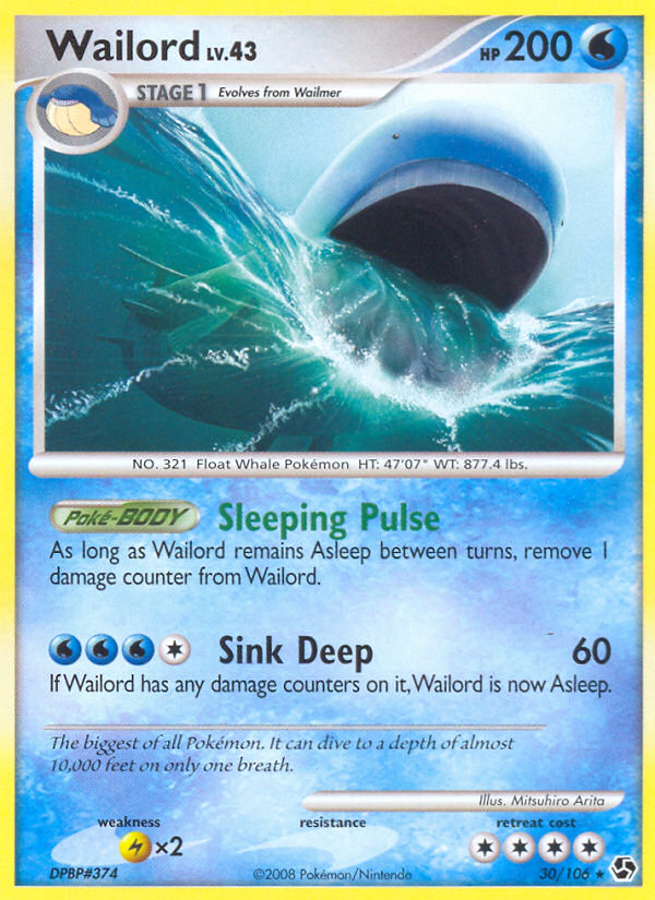 Wailord (30/106) [Diamond & Pearl: Great Encounters] | Arkham Games and Comics