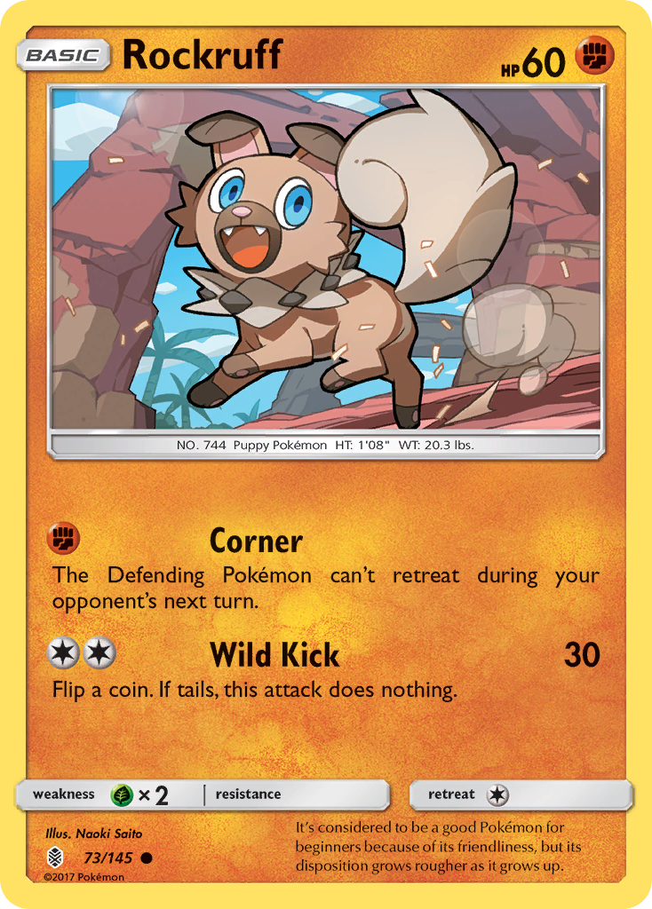 Rockruff (73/145) [Sun & Moon: Guardians Rising] | Arkham Games and Comics