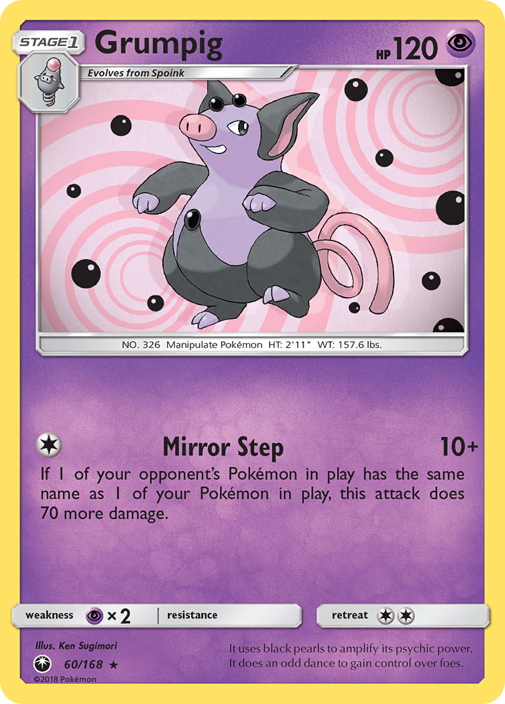 Grumpig (60/168) [Sun & Moon: Celestial Storm] | Arkham Games and Comics