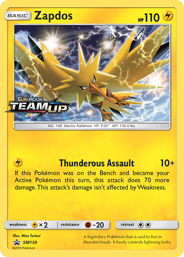 Zapdos (SM159) [Sun & Moon: Black Star Promos] | Arkham Games and Comics