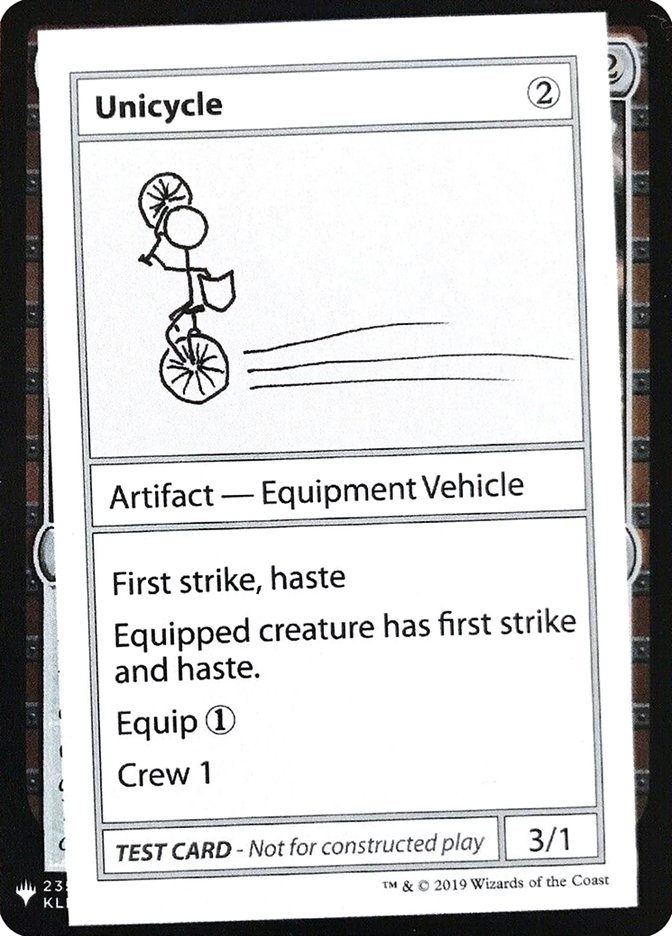 Unicycle [Mystery Booster Playtest Cards] | Arkham Games and Comics