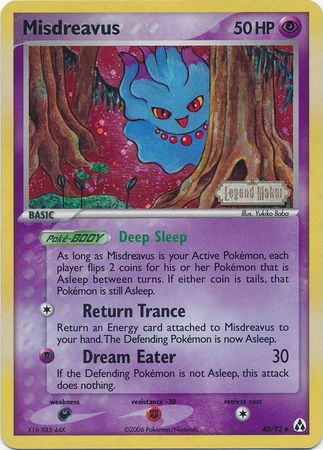 Misdreavus (40/92) (Stamped) [EX: Legend Maker] | Arkham Games and Comics