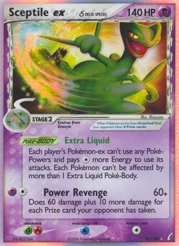 Sceptile ex (96/100) (Delta Species) [EX: Crystal Guardians] | Arkham Games and Comics