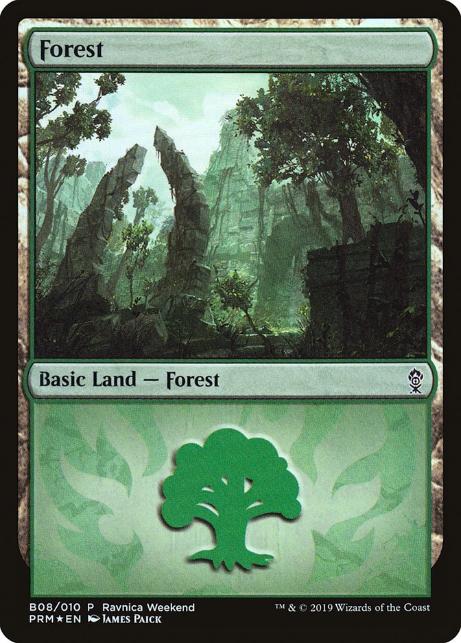 Forest (B08) [Ravnica Allegiance Guild Kit] | Arkham Games and Comics