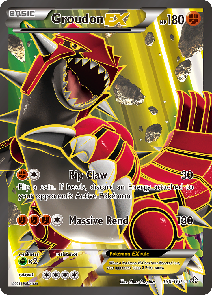 Groudon EX (150/160) [XY: Primal Clash] | Arkham Games and Comics