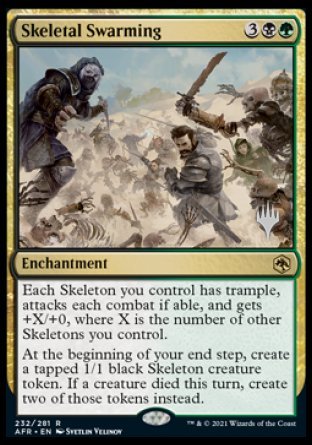 Skeletal Swarming (Promo Pack) [Dungeons & Dragons: Adventures in the Forgotten Realms Promos] | Arkham Games and Comics
