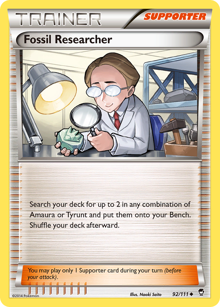 Fossil Researcher (92/111) [XY: Furious Fists] | Arkham Games and Comics