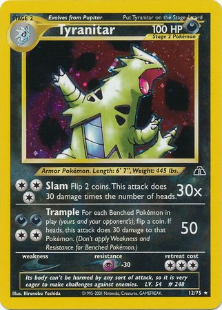 Tyranitar (12/75) [Neo Discovery Unlimited] | Arkham Games and Comics