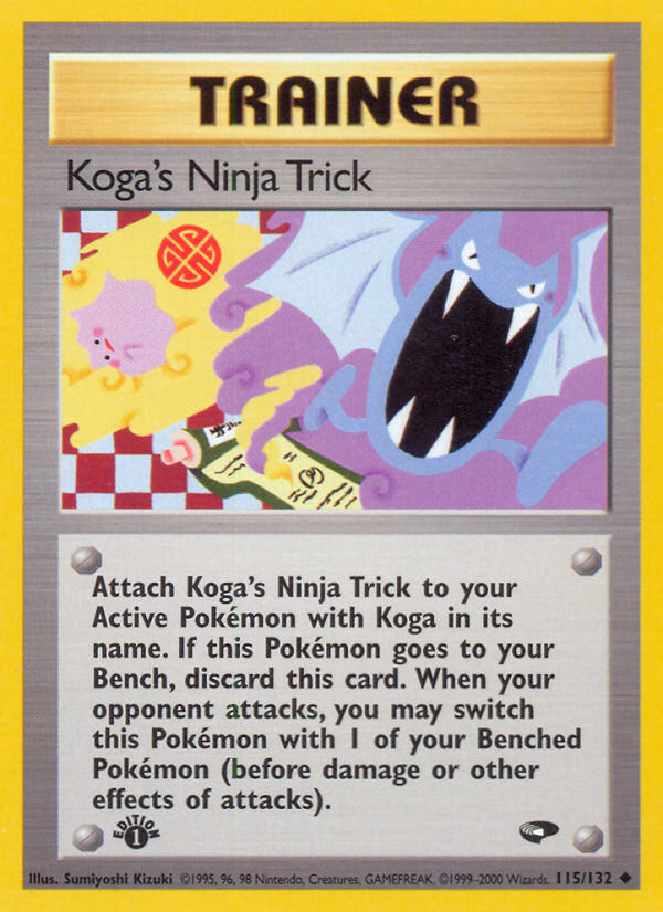 Koga's Ninja Trick (115/132) [Gym Challenge 1st Edition] | Arkham Games and Comics