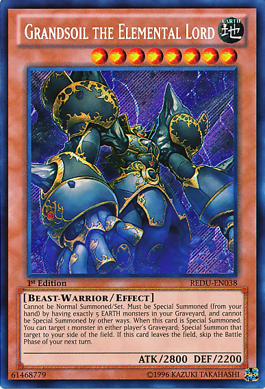 Grandsoil the Elemental Lord [REDU-EN038] Secret Rare | Arkham Games and Comics