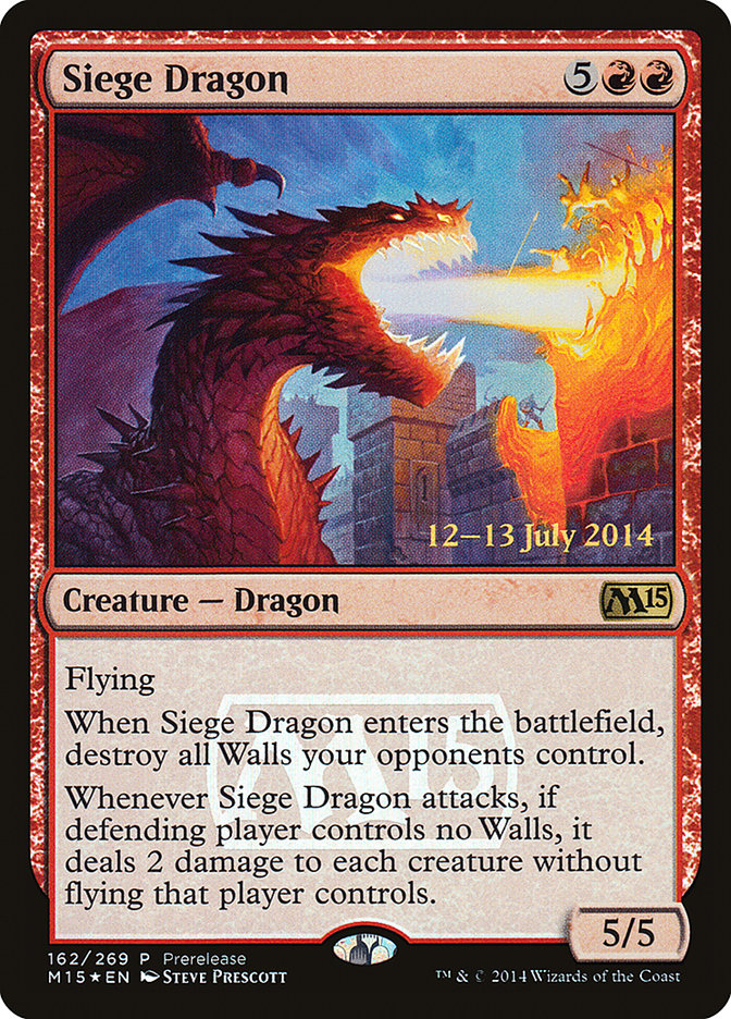 Siege Dragon [Magic 2015 Promos] | Arkham Games and Comics