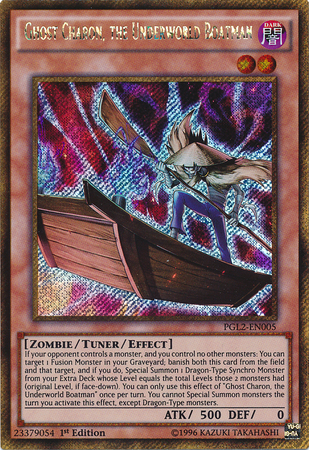 Ghost Charon, the Underworld Boatman [PGL2-EN005] Gold Secret Rare | Arkham Games and Comics