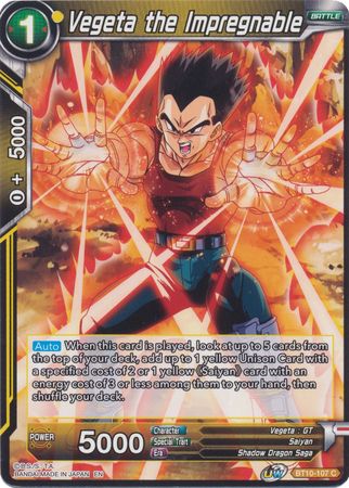 Vegeta the Impregnable (BT10-107) [Rise of the Unison Warrior 2nd Edition] | Arkham Games and Comics