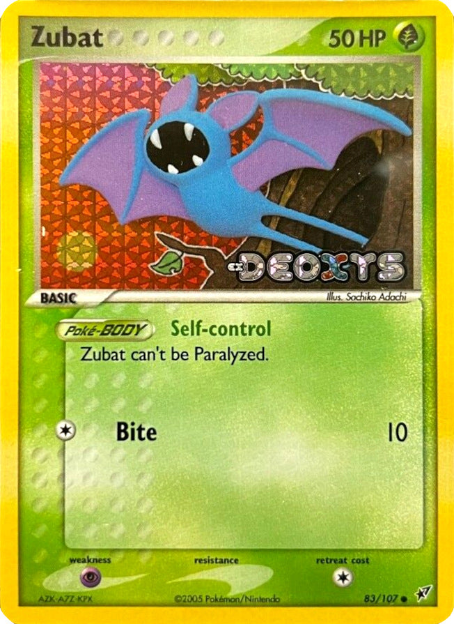 Zubat (83/107) (Stamped) [EX: Deoxys] | Arkham Games and Comics