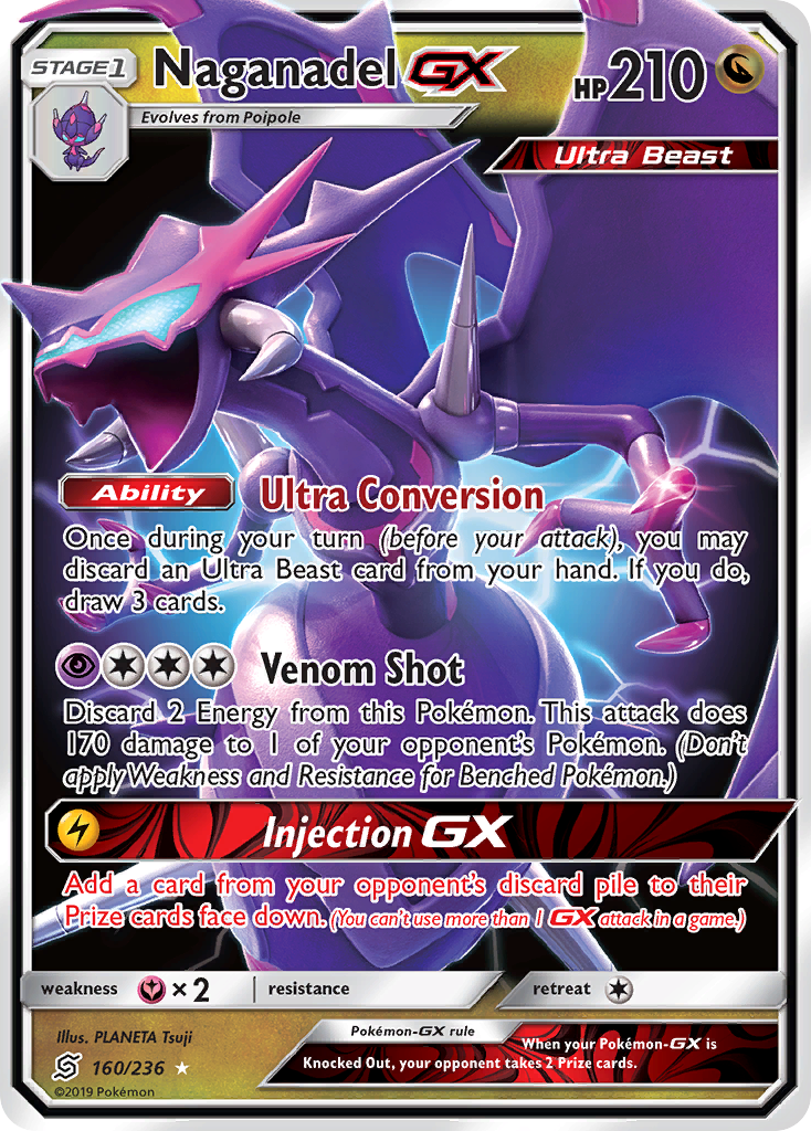 Naganadel GX (160/236) [Sun & Moon: Unified Minds] | Arkham Games and Comics