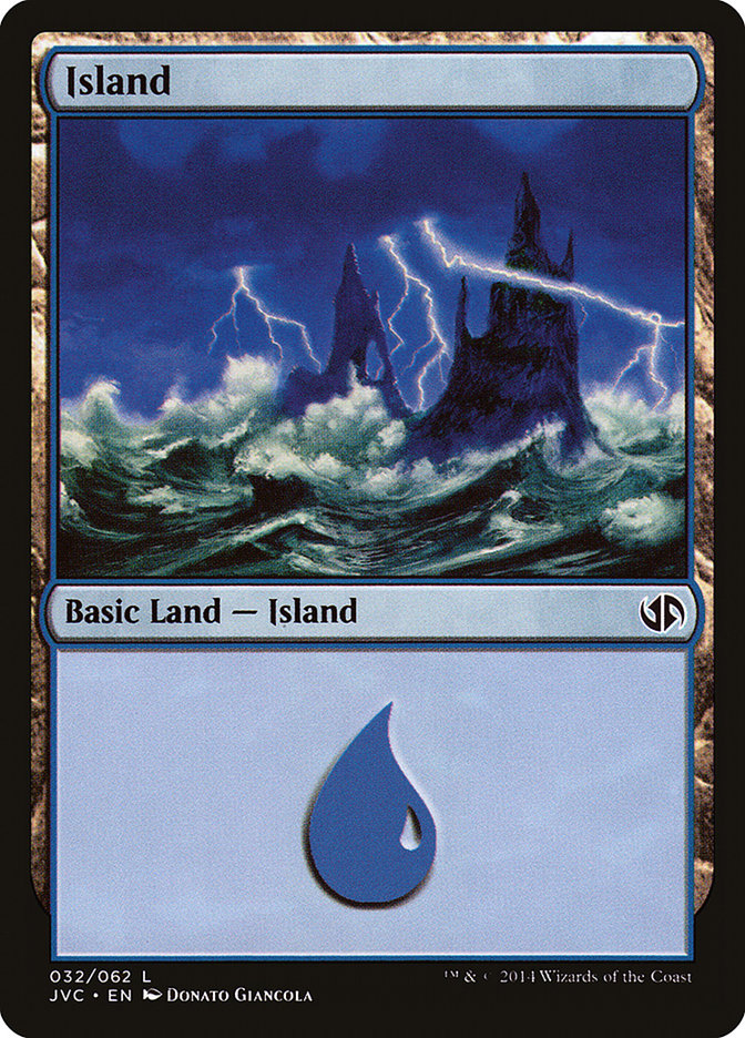 Island (32) [Duel Decks Anthology] | Arkham Games and Comics