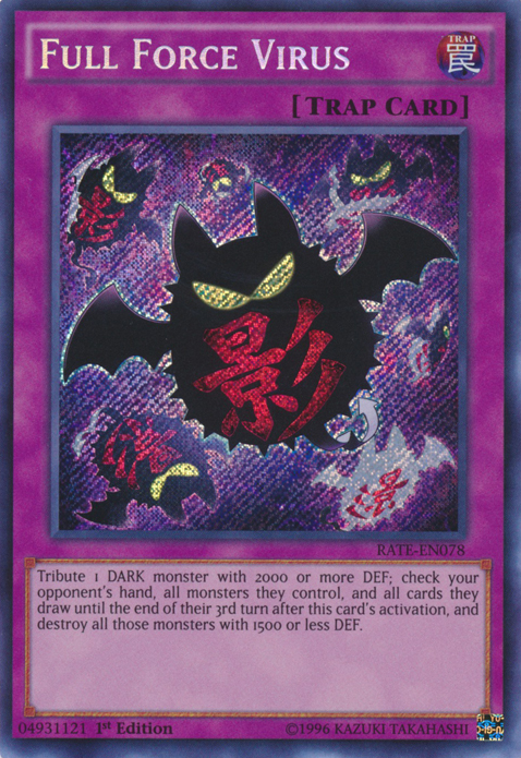 Full Force Virus [RATE-EN078] Secret Rare | Arkham Games and Comics