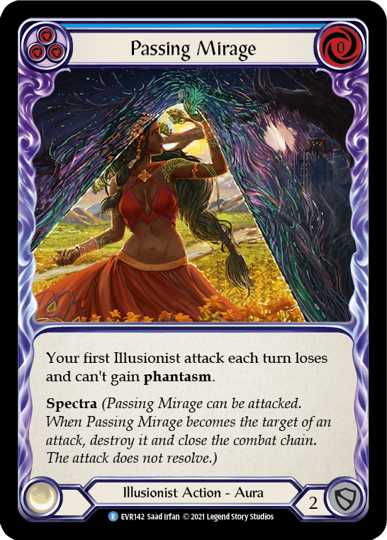 Passing Mirage (Blue) [EVR142] (Everfest)  1st Edition Rainbow Foil | Arkham Games and Comics