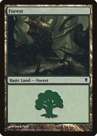 Forest (247a) [Zendikar] | Arkham Games and Comics