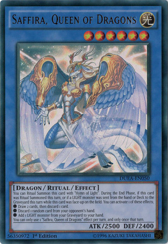 Saffira, Queen of Dragons [DUEA-EN050] Ultra Rare | Arkham Games and Comics