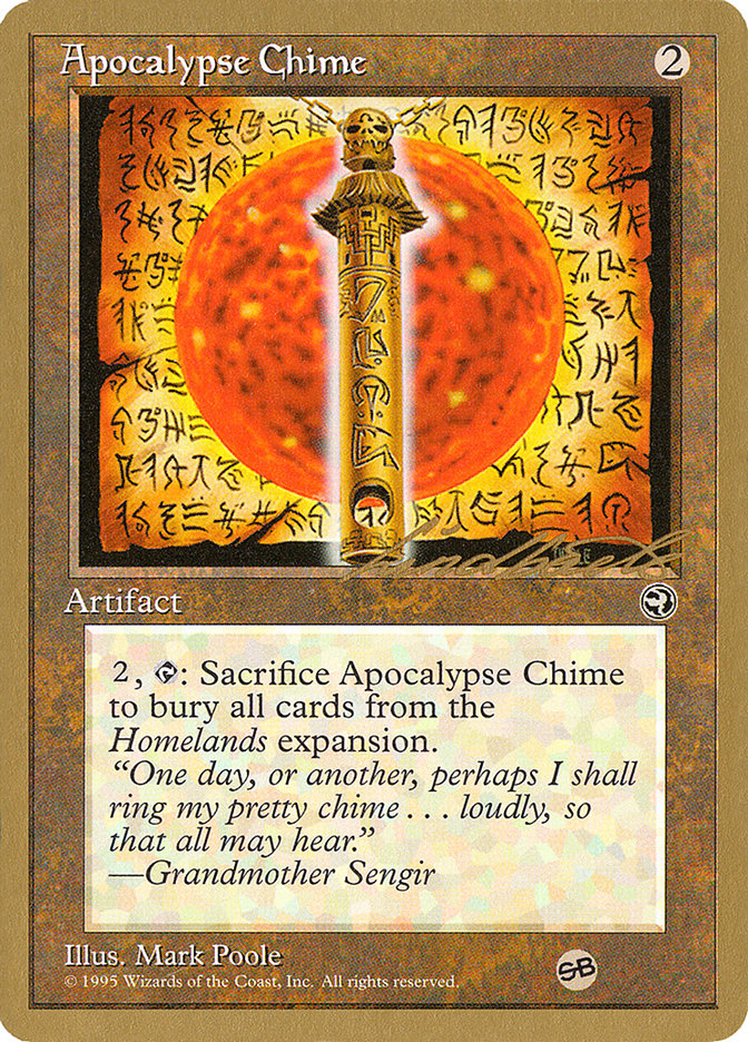 Apocalypse Chime (Leon Lindback) (SB) [Pro Tour Collector Set] | Arkham Games and Comics