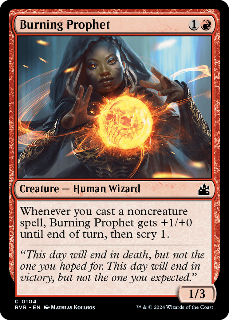 Burning Prophet [Ravnica Remastered] | Arkham Games and Comics