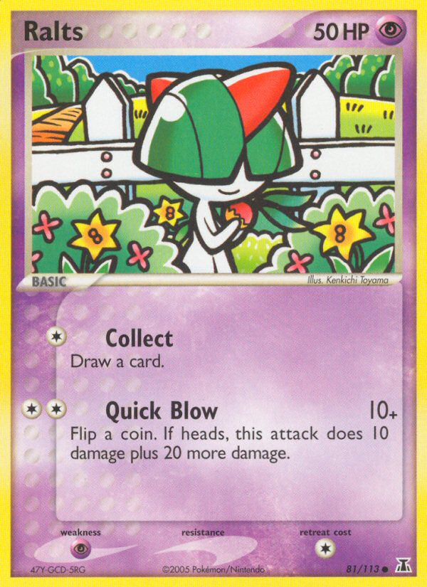 Ralts (81/113) [EX: Delta Species] | Arkham Games and Comics