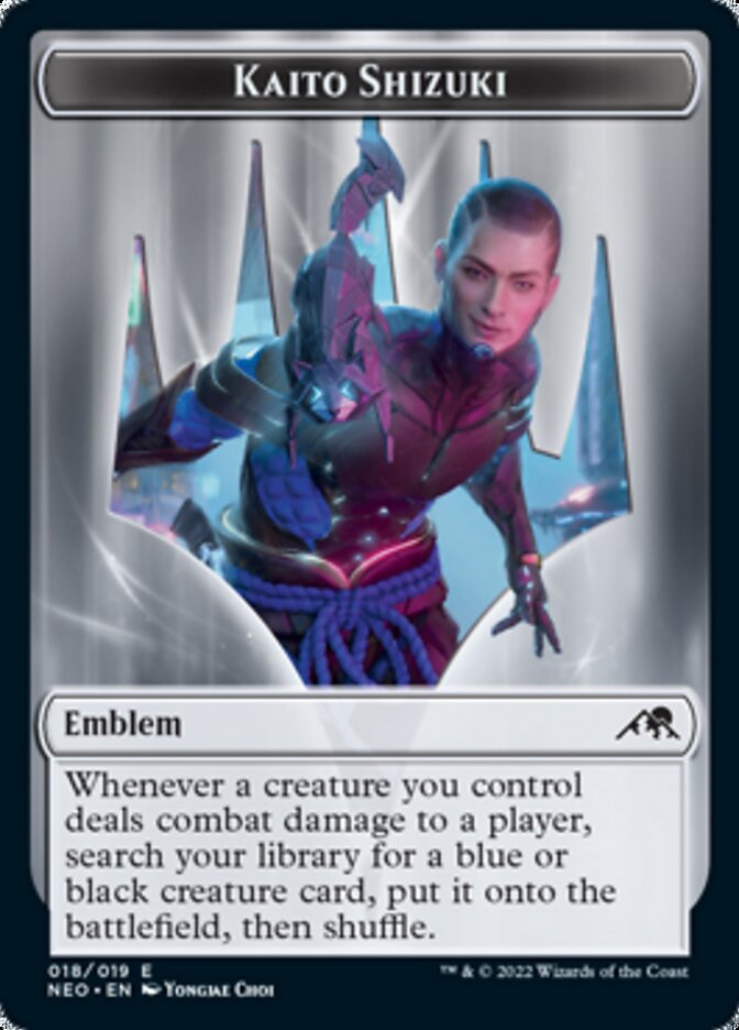 Kaito Shizuki Emblem [Kamigawa: Neon Dynasty Tokens] | Arkham Games and Comics