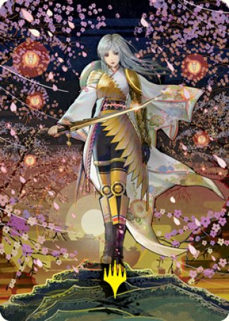 The Wandering Emperor 2 Art Card (Gold-Stamped Signature) [Kamigawa: Neon Dynasty Art Series] | Arkham Games and Comics