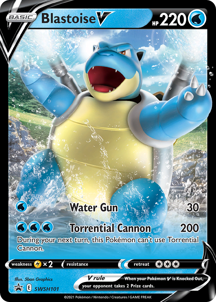 Blastoise V (SWSH101) [Sword & Shield: Black Star Promos] | Arkham Games and Comics