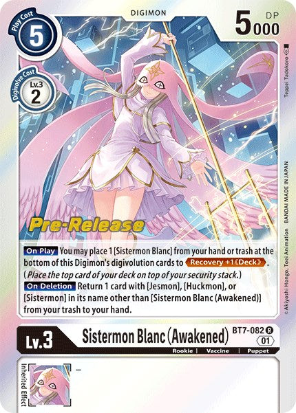 Sistermon Blanc (Awakened) [BT7-082] [Next Adventure Pre-Release Cards] | Arkham Games and Comics