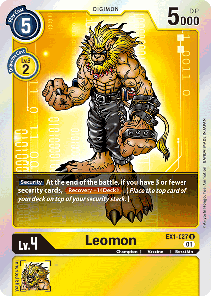 Leomon [EX1-027] [Classic Collection] | Arkham Games and Comics