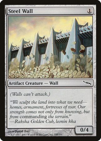 Steel Wall [Mirrodin] | Arkham Games and Comics