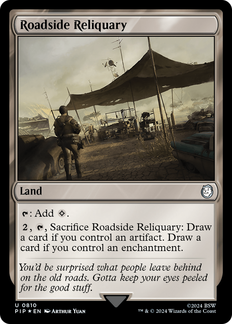 Roadside Reliquary (Surge Foil) [Fallout] | Arkham Games and Comics
