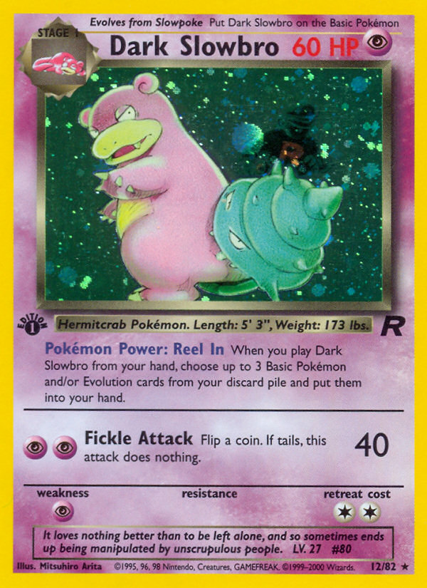 Dark Slowbro (12/82) [Team Rocket 1st Edition] | Arkham Games and Comics