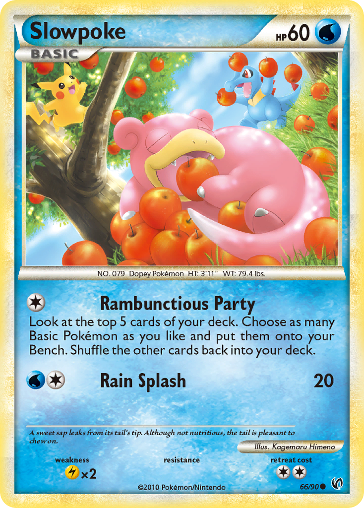 Slowpoke (66/90) [HeartGold & SoulSilver: Undaunted] | Arkham Games and Comics