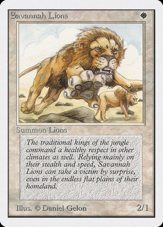 Savannah Lions [Unlimited Edition] | Arkham Games and Comics