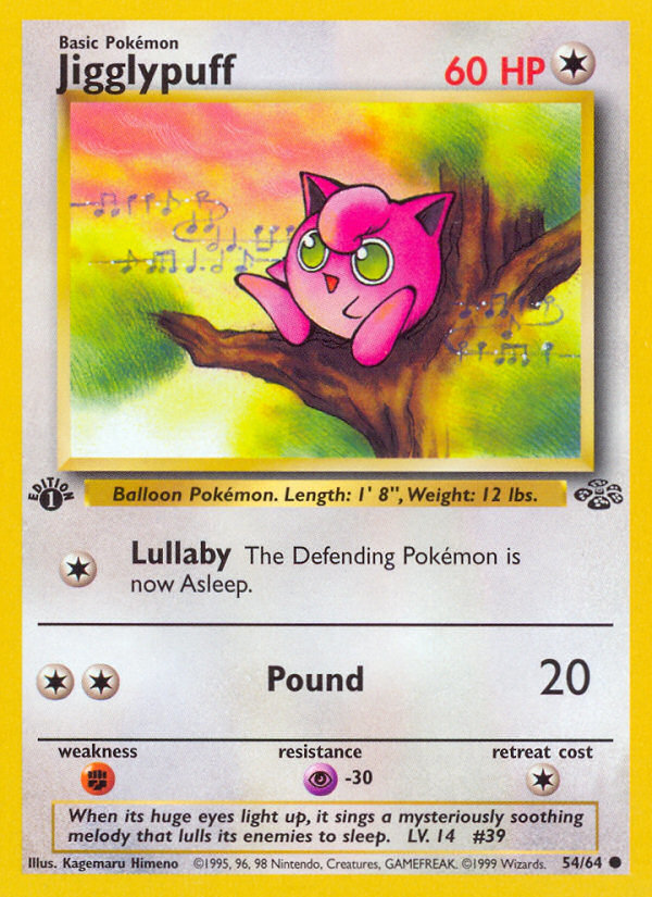 Jigglypuff (54/64) [Jungle 1st Edition] | Arkham Games and Comics