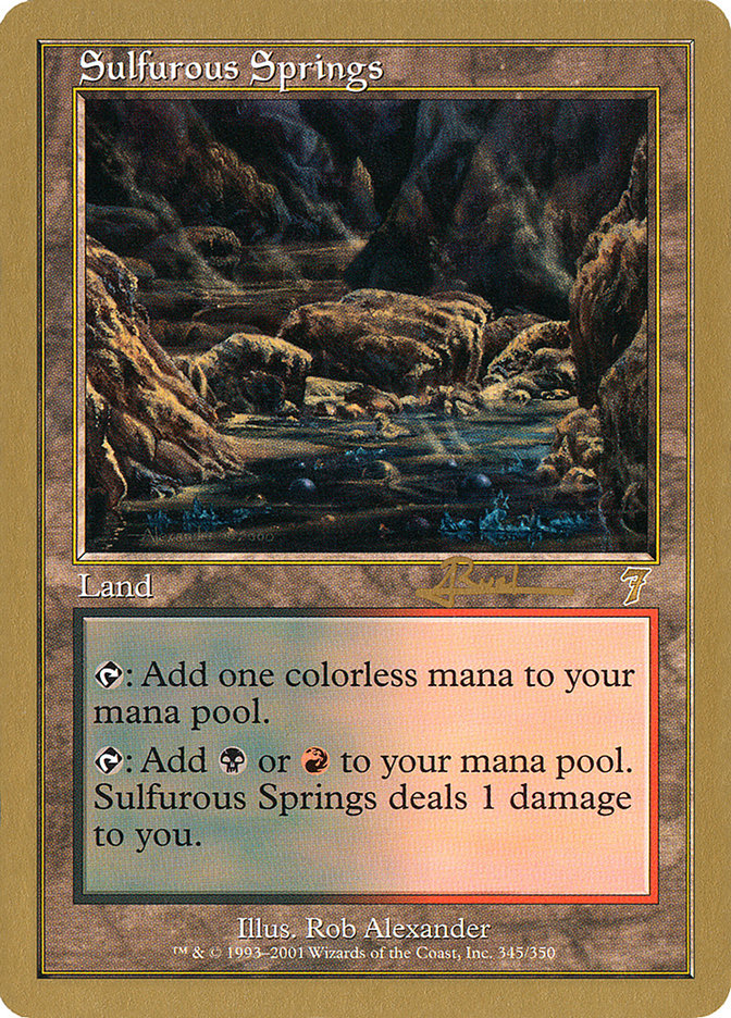 Sulfurous Springs (Antoine Ruel) [World Championship Decks 2001] | Arkham Games and Comics