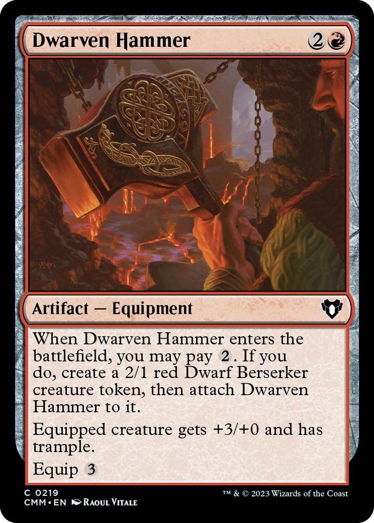 Dwarven Hammer [Commander Masters] | Arkham Games and Comics