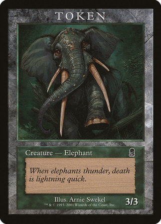 Elephant Token (Odyssey) [Magic Player Rewards 2002] | Arkham Games and Comics