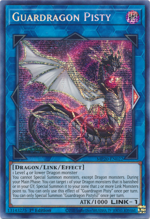 Guardragon Pisty [MP20-EN022] Prismatic Secret Rare | Arkham Games and Comics