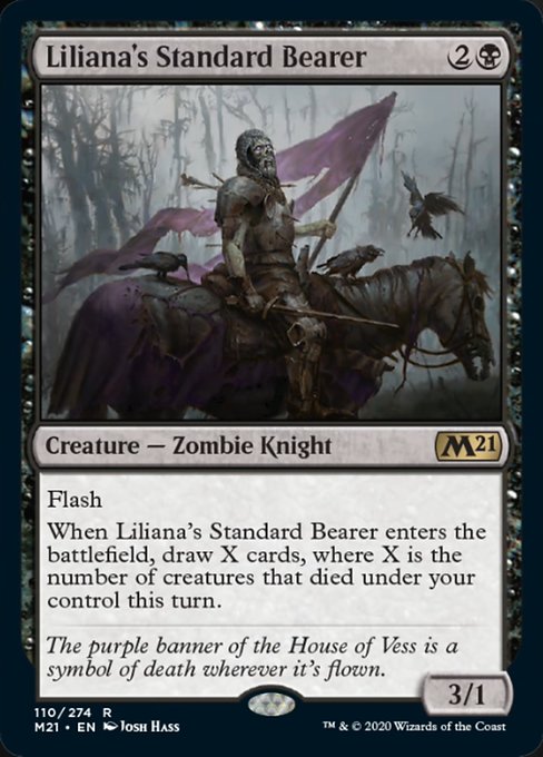 Liliana's Standard Bearer [Core Set 2021] | Arkham Games and Comics