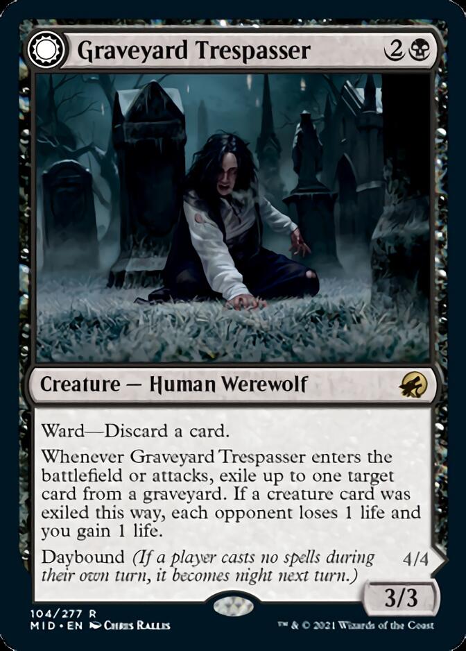 Graveyard Trespasser // Graveyard Glutton [Innistrad: Midnight Hunt] | Arkham Games and Comics