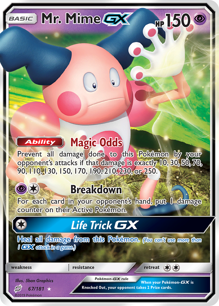 Mr. Mime GX (67/181) [Sun & Moon: Team Up] | Arkham Games and Comics