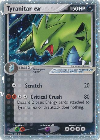 Tyranitar ex (17/17) (Holo) [POP Series 1] | Arkham Games and Comics