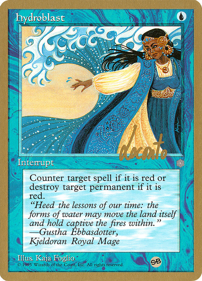 Hydroblast (Michael Loconto) (SB) [Pro Tour Collector Set] | Arkham Games and Comics