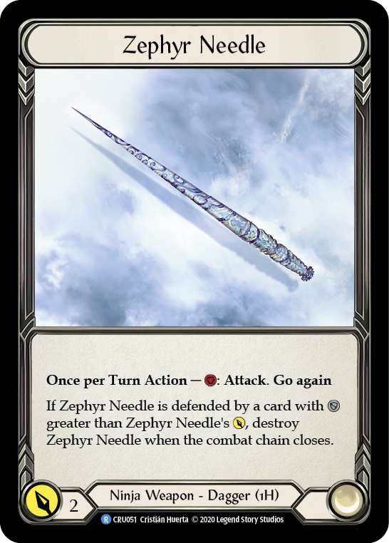 Zephyr Needle [CRU051] (Crucible of War)  1st Edition Normal | Arkham Games and Comics