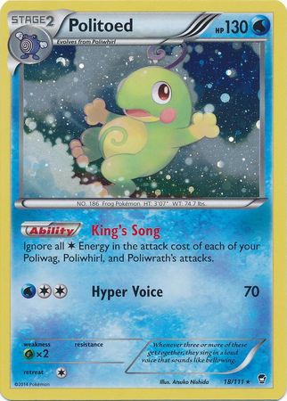 Politoed (18/111) (Cosmos Holo) [XY: Furious Fists] | Arkham Games and Comics